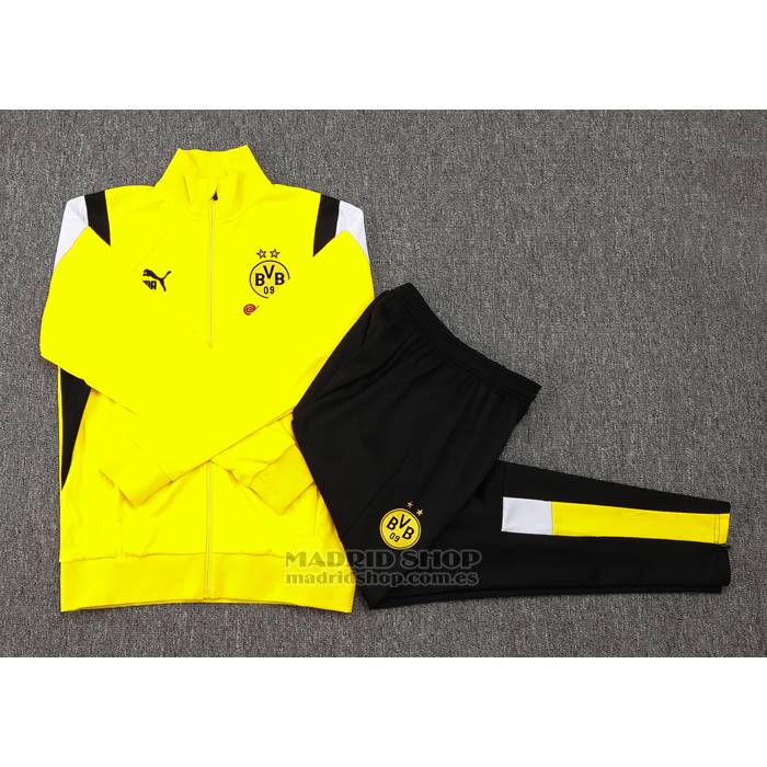 Chandal de Chaqueta del Borussia Dortmund 2023-2024 Amarillo